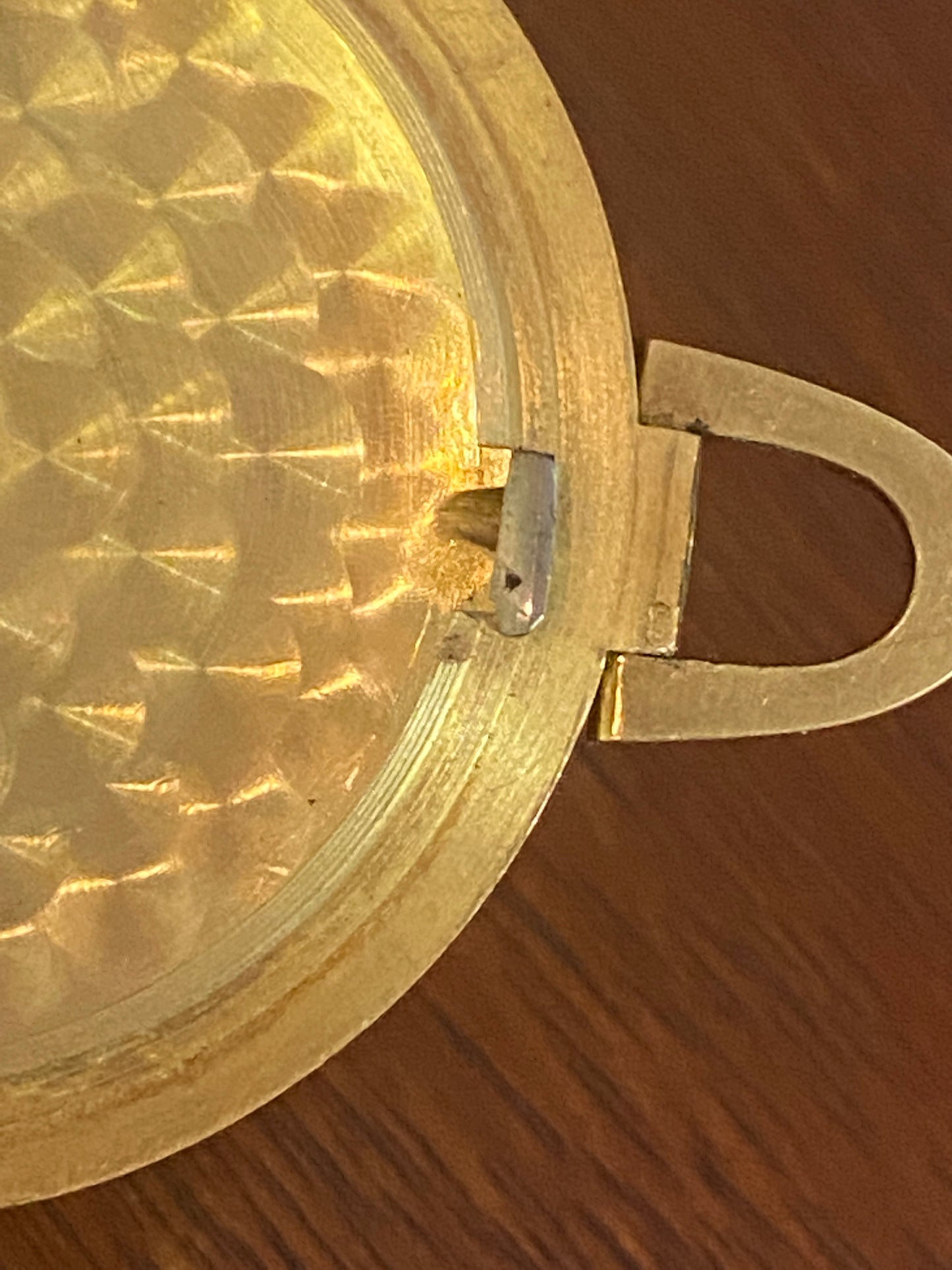 Vintage De Lux Incabloc Solid 14k Yellow Gold Pocket Watch Case w Movement