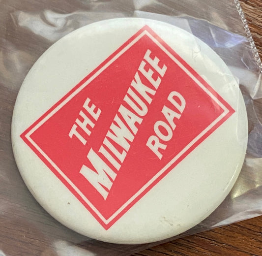Vintage the Milwaukee Road Railroad Souvenir Button Pin
