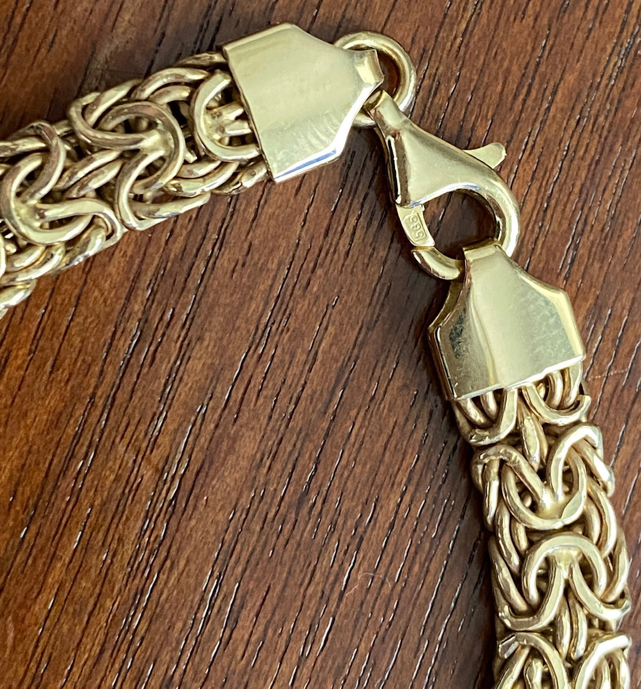 Atasay Kuyumculuk 14k Yellow Gold Byzantine Link Necklace 18.25" Long