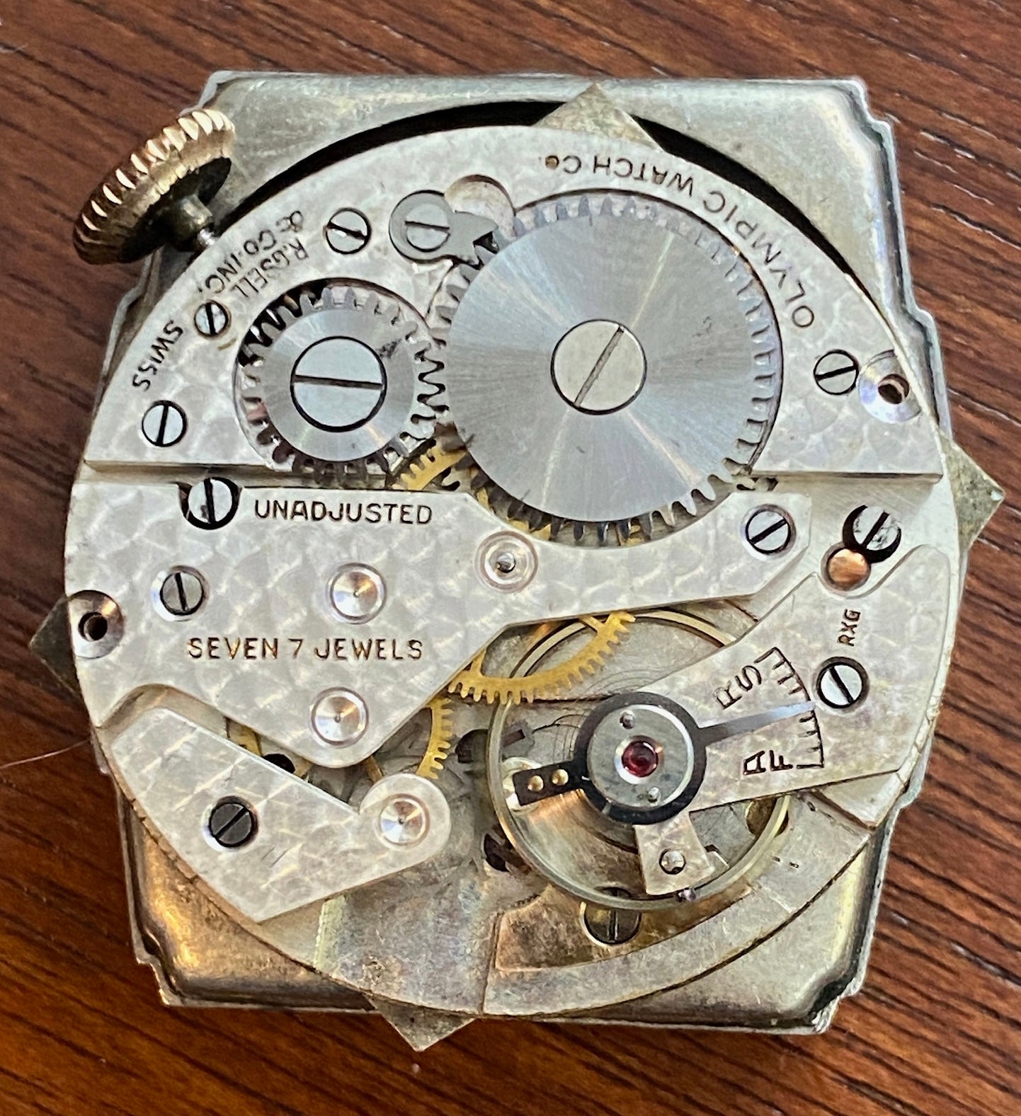 Vintage Gold Filled Olympic Mens Manual Wind Wristwatch