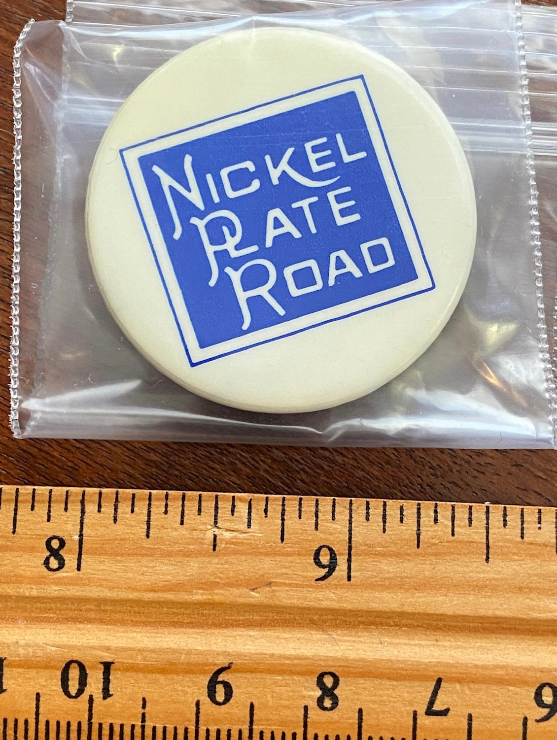 Nickel Plate Road Souvenir Train Railroad Button Pin