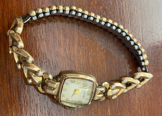 Vintage 10k Gold Filled Wittnauer Women's Wristwatch Parts AS IS