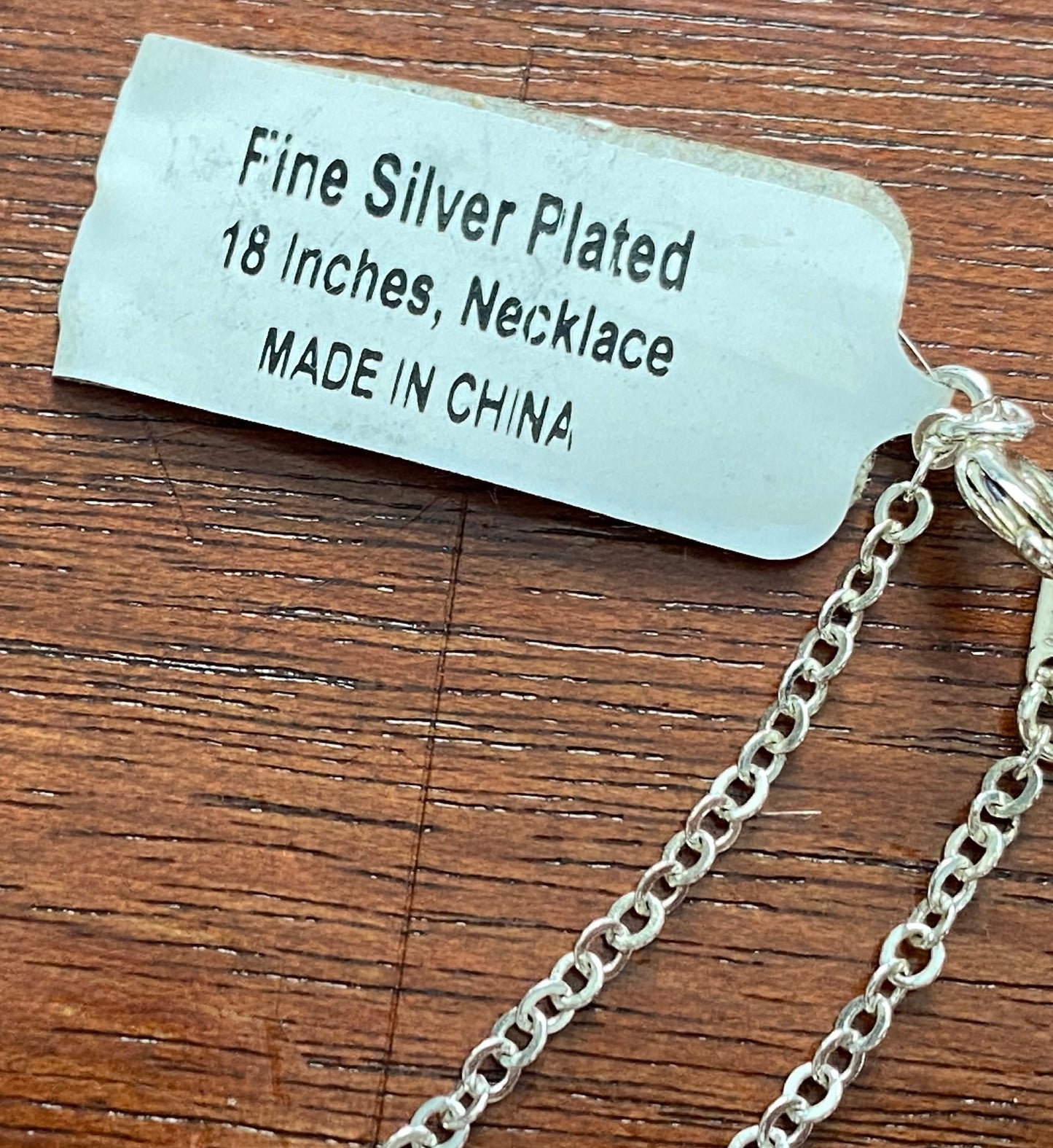 Fine Silver Plated 18" Long Pendant Heart Necklace Daughter