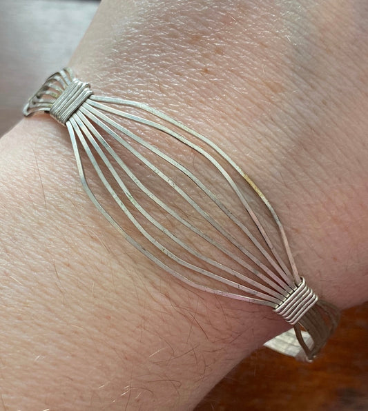 Silver Wire Modern Bracelet
