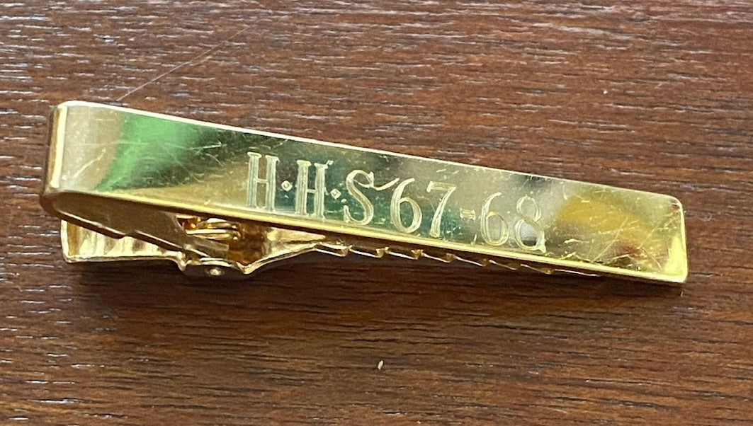 Vintage Anson HHS 67-68 Tie Clip Gold Tone