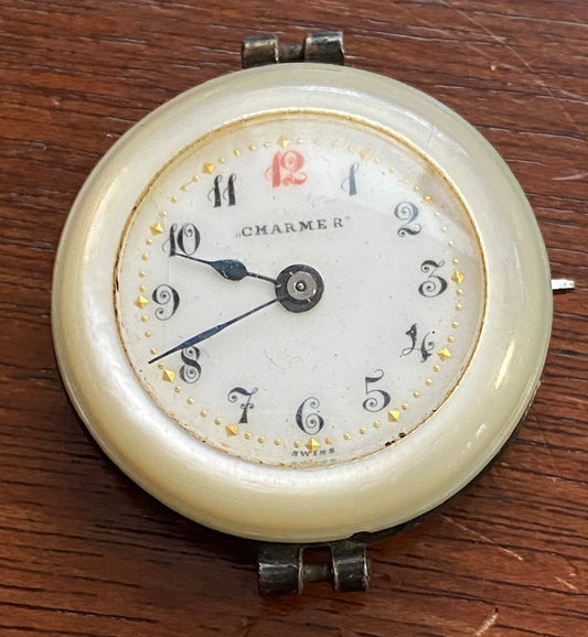 Vintage Hirsch Charmer Ladies Watch MOP Case 10j