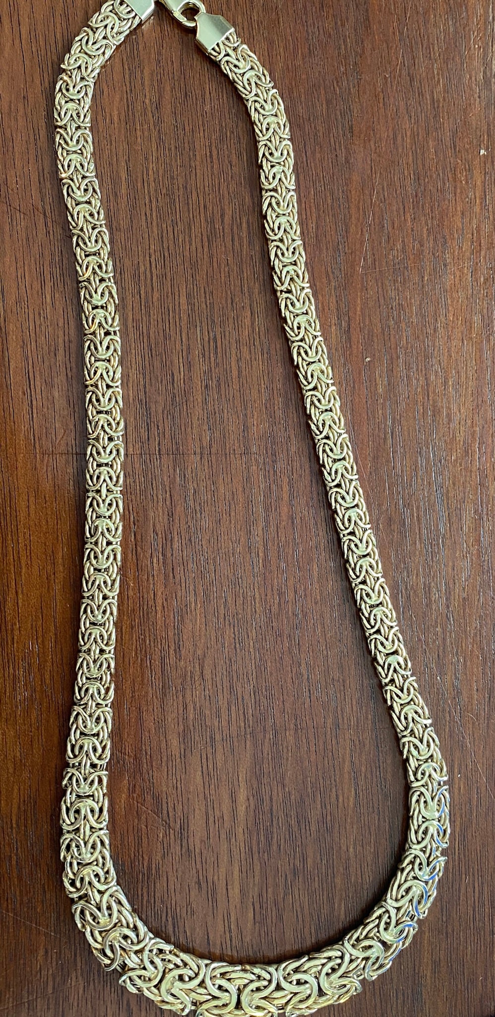 Atasay Kuyumculuk 14k Yellow Gold Byzantine Link Necklace 18.25" Long