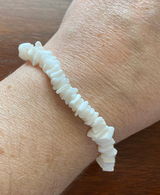 White Puka Shell Bracelet