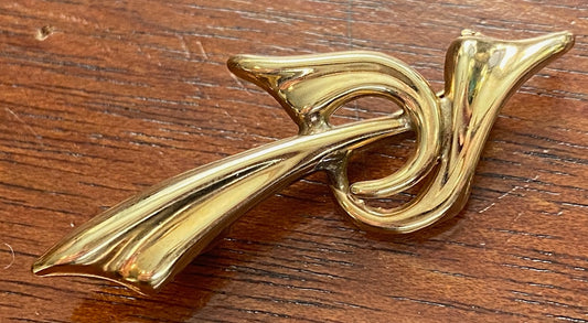 Vintage 14k Yellow Gold Brooch Pin