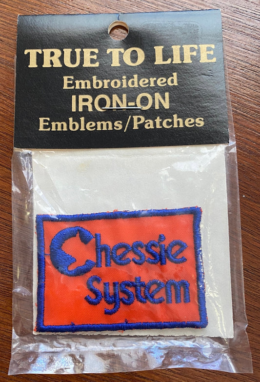 Chessie System NOS Iron On Embroidered Patch Emblem Railroad Trains