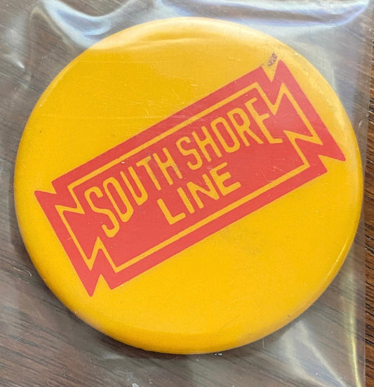 Vintage South Shore Line Railroad Souvenir Button Pin