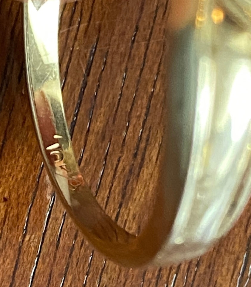 10k Yellow Gold Graduating Sapphire Wrap Style Ring Sz 8.5