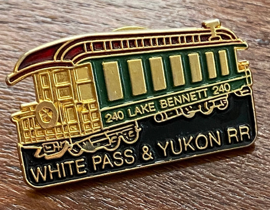 White Pass & Yukon Railroad Souvenir Enamel Pin Pinback