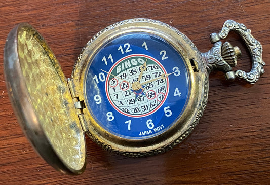 Bingo Quartz Japan Movt Pocket Watch