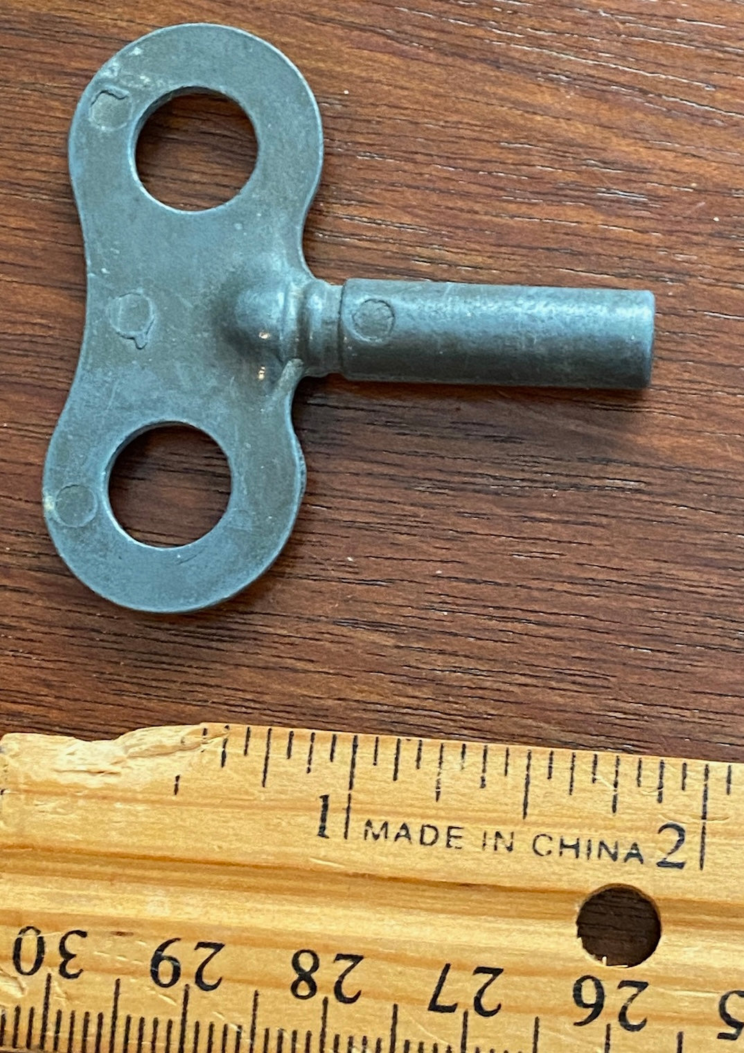 Vintage Wind Up Clock Key w Square Opening 1/8"