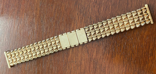Vintage 1/20 12k Gold Filled Tops Bretton Wrist Watch Stretch Band