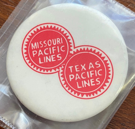 Vintage Missouri Pacific Lines Texas Pacific Lines Railroad Souvenir Button Pin