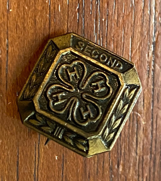Vintage 4H Agriculture 2nd Place Pin Brooch Award