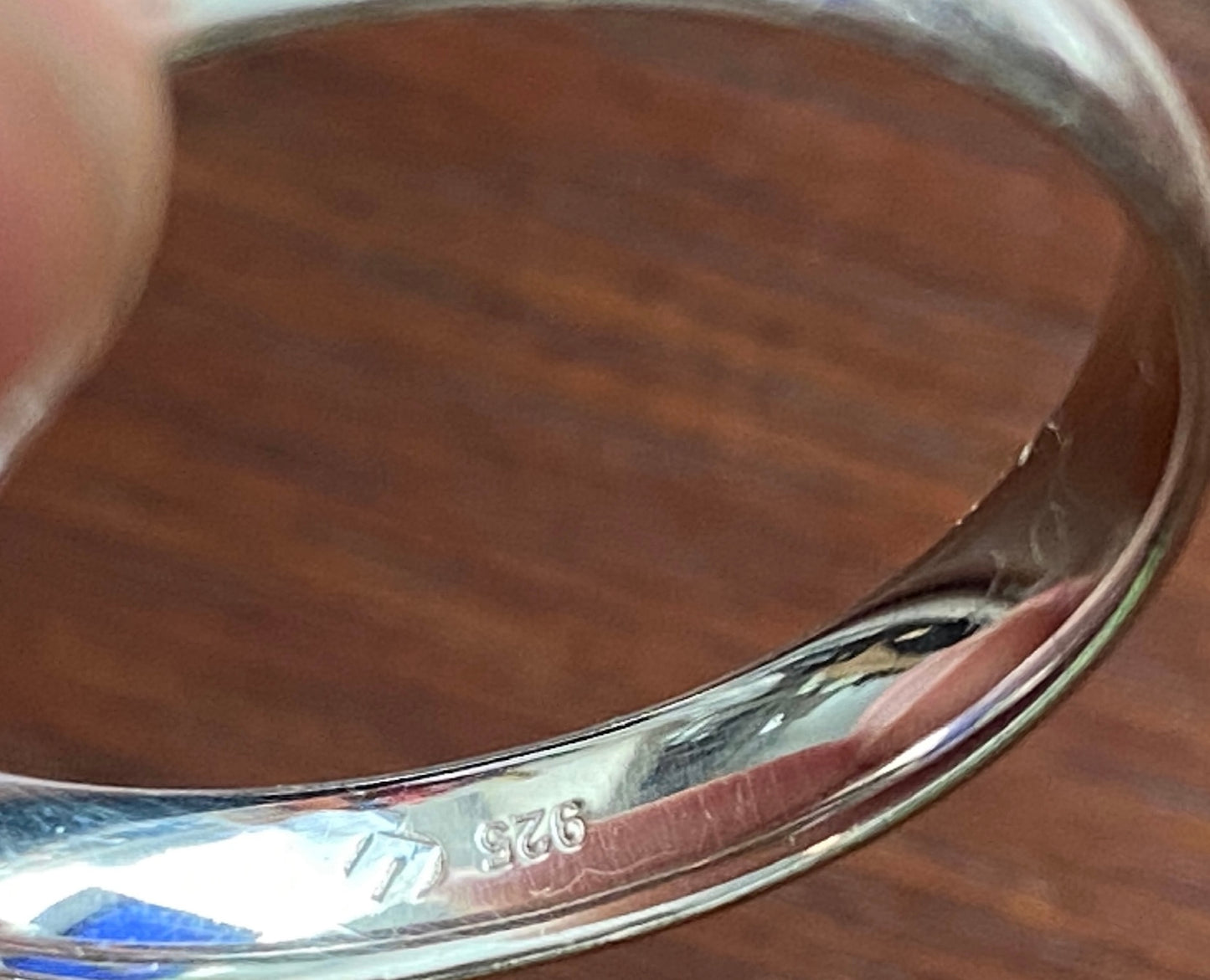 Sterling Silver 925 Wedding Band Ring Sz 10.75 4mm Wide
