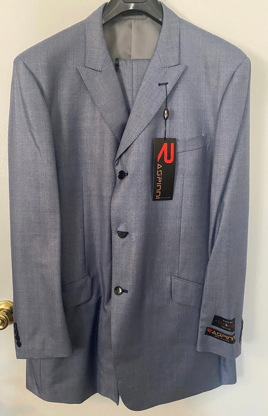 NWT Raspinni De Luxe Super 140's Silk Wool Suit Set Jacket Pants Sz 40L