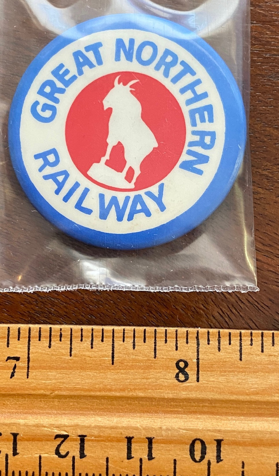 Great Northern Railway Souvenir Button Pin Railroad Train