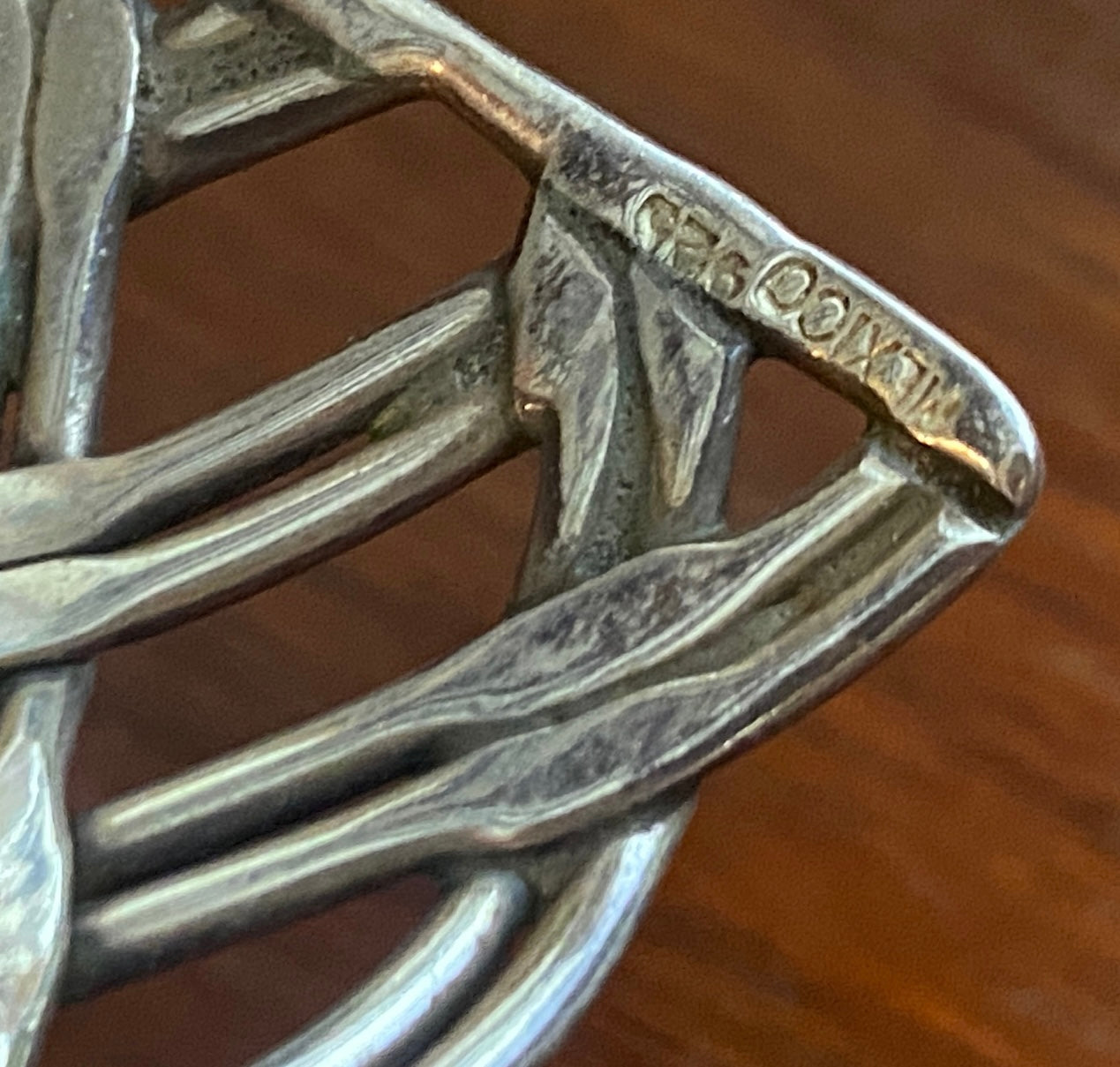 Sterling Silver 925 Wide Woven Cuff Bracelet 57.5g
