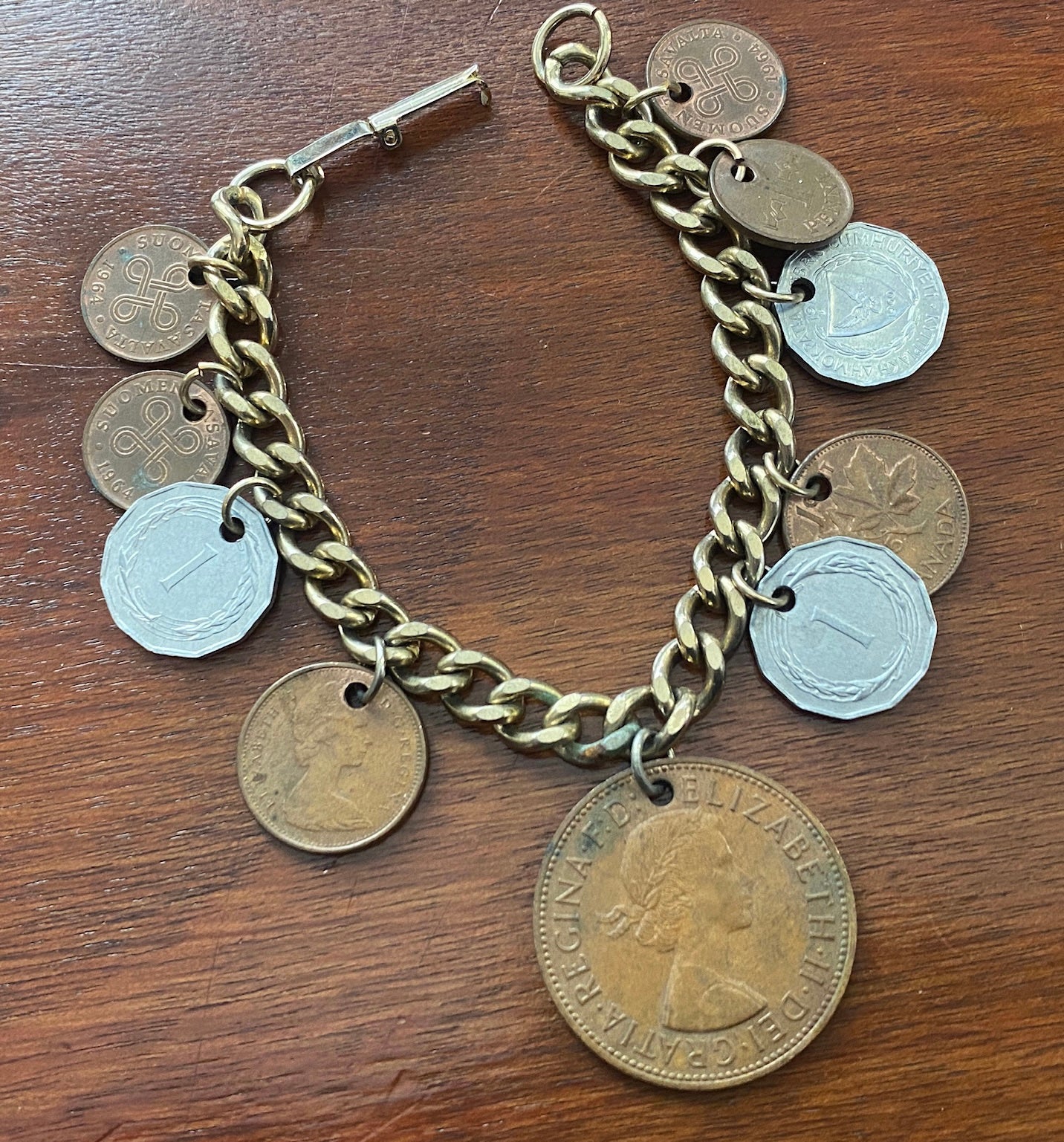 1960's British Coin Bracelet