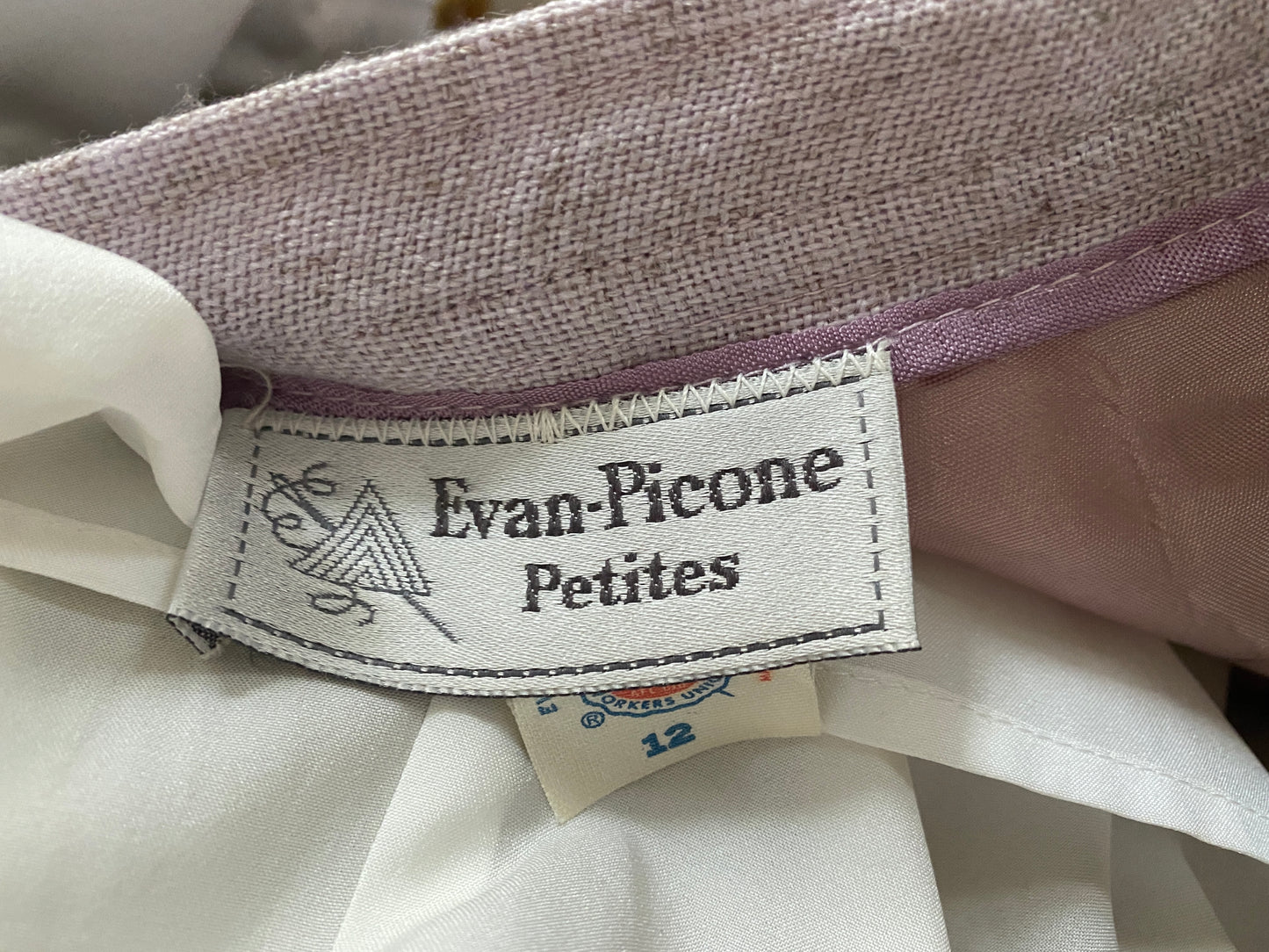 Vintage Evan-Picone Petites Wool Blend High Waisted Skirt Secretary Sz 12